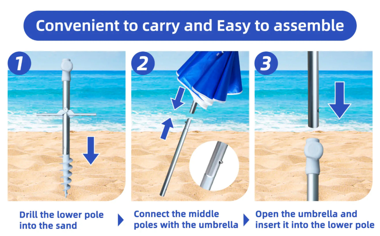 HAMI Beach Umbrella (black)