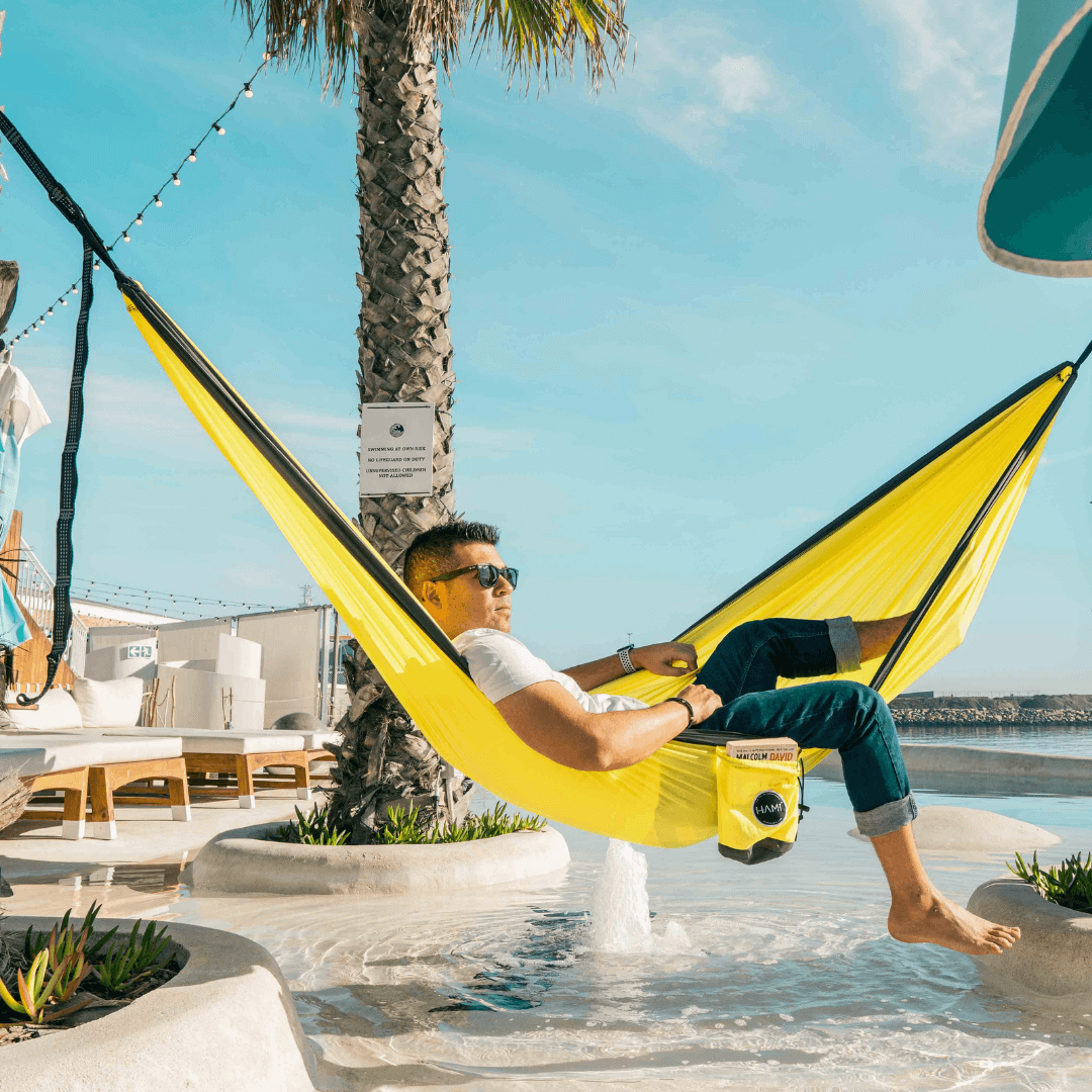 HAMI Hive - Recycled Hammock with straps