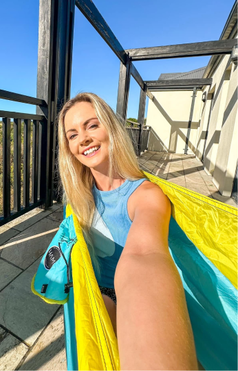 selfie in hammock